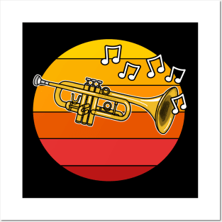 Trumpet Summer Festival Trumpeter Brass Musician Posters and Art